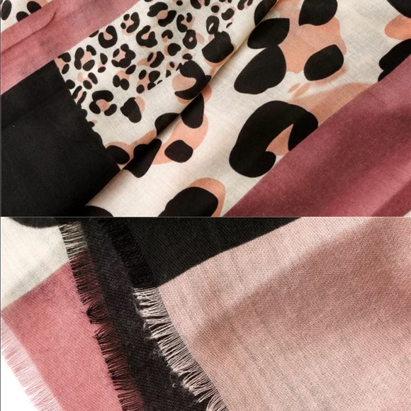 Blush Rush Animal Print Lux Designer Inspo Scarf - Picture 10 of 10